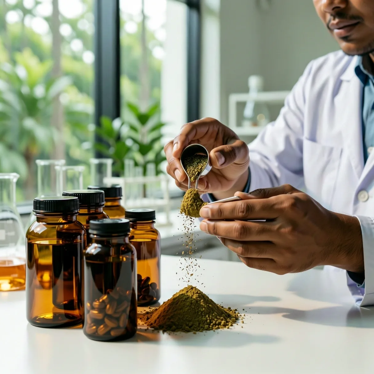 Botanical research environment at Nutrisi Pria.